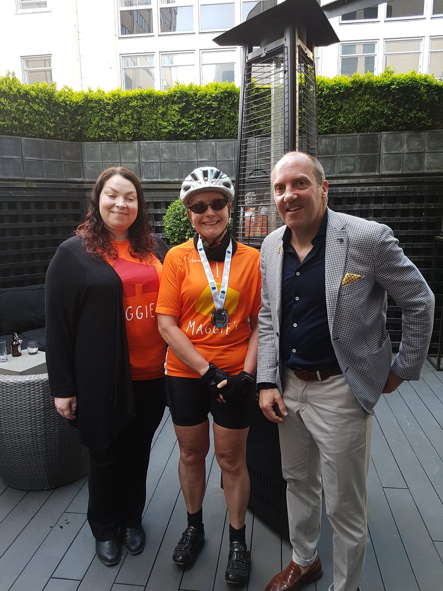 Well done Kirsten &amp; 80 riders  <a href="/letouryorkshire/">Tour de Yorkshire 🚴</a> Sportive raising thousands for <a href="/maggiesyorks/">Maggie's Yorkshire</a>. Big thanks <a href="/DakotaDeluxe/">Dakota Gray</a> for your hospitality!