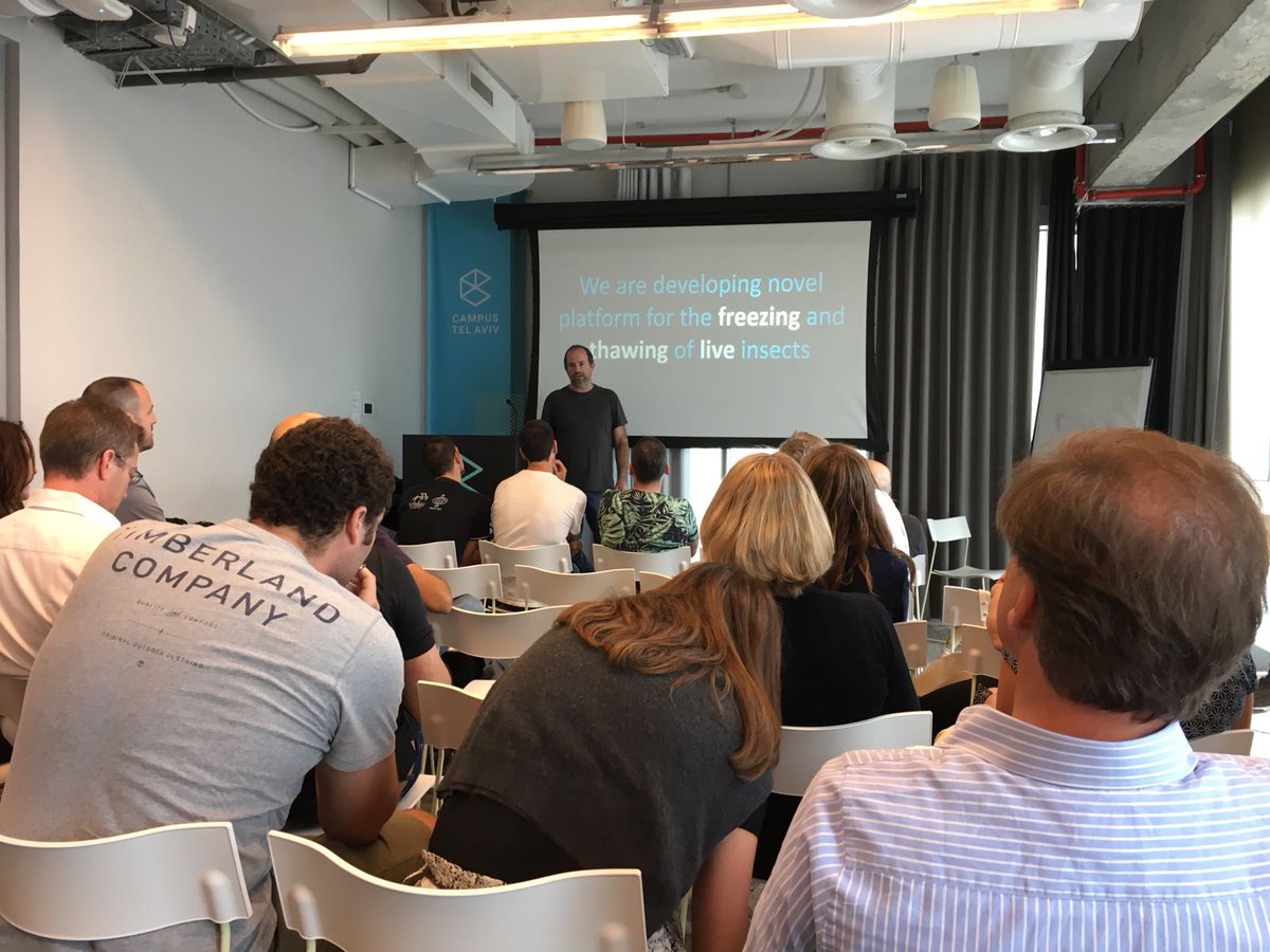 sbcFoodTech's tweet image. Freezem, a novel technology to improve the use of insects as protein source for animal feed. #sbcFastTrack #TelAviv #sustainable #agtech #foodtech #startup #Israel @GoogleCampuses