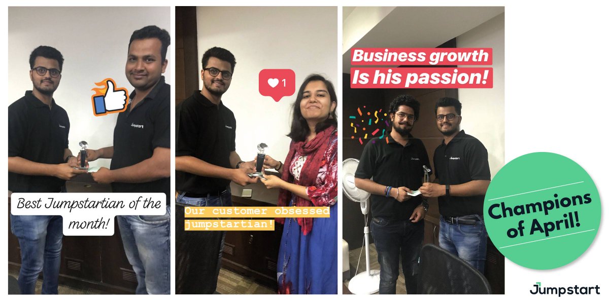 JumpstartIndia_'s tweet photo. A Team that chills together, builds together! A big shout out to all the superstars who make Jumpstart what it is! #Jumpstart #Growth #India #CustomerObsessed https://t.co/blHYeRJJDU