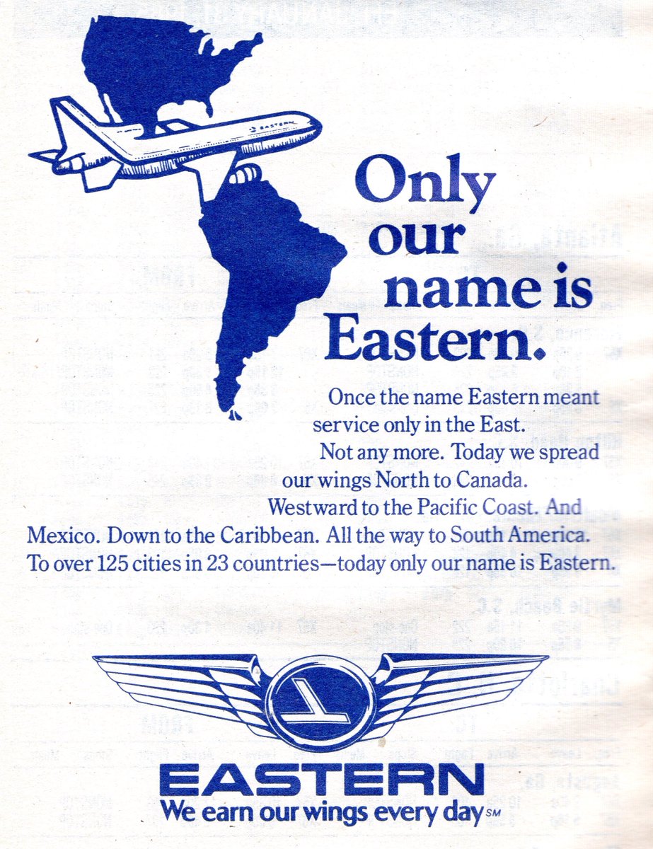 Resultado de imagen para Eastern Air Lines Wings of America advertising
