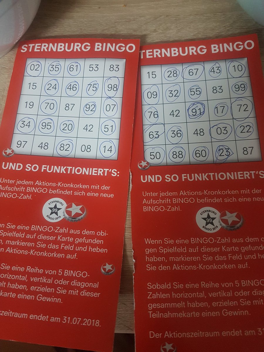 Sternburg Wir Konnen Vermelden Dass Die Ersten Kasten Mit Bingo Kronkorken Die Brauerei Verlassen Haben Viel Gluck Sternburgbingo