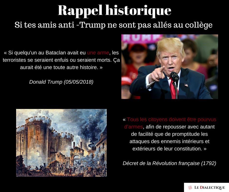 LeDialectique's tweet photo. 👉 Les élites médiatico-politiques nous gonflent avec les "valeurs de la République".
👉 Elles oublient pourtant que le port d'arme était un devoir authentiquement républicain ! https://t.co/KtmZaHnWST