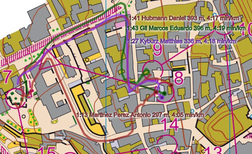 OrientaTraining's tweet photo. Europeo Senior Final Masculina Sprint 
@GilMarcosEdu (36º) vs @Antonio_runner (11º)  vs @dhubmann (1º)  vs Matthias Kyburz (1º) https://t.co/wX6ln1bmgo