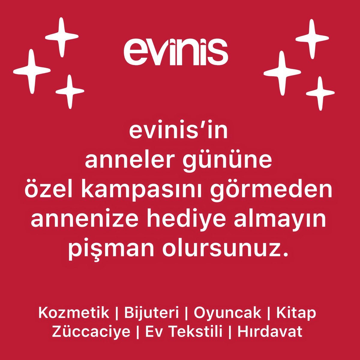 IdrisSongor's tweet photo. @evinisim

evinis’in 10 Mayıs Perşembe, 11 Mayıs Cuma, 12 Mayıs Cumartesi ve 13 Mayıs Pazar günlerine özel anneler günü kampanyasını görmeden annenize hediye almayın.

Erzurum Mah. Talatpaşa blv. Kamusen binası No 160 Giyim Dünyası ve Matilla Ayakkabı alt katı Cebeci Ankara https://t.co/mRctzkOIye