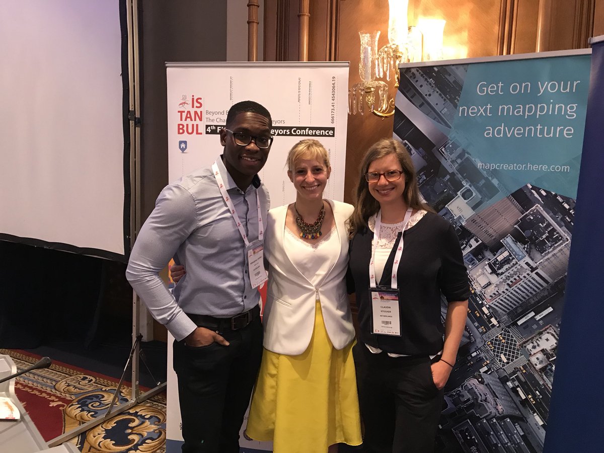 K_Asiama's tweet photo. UTwente-ITC PhD students at the 4th Young Surveyors Conference in Istanbul @ITCAlumni @LibITC @utwenteEN #4YSC #FIGYSN #FIG2018 https://t.co/SsthbabdBW