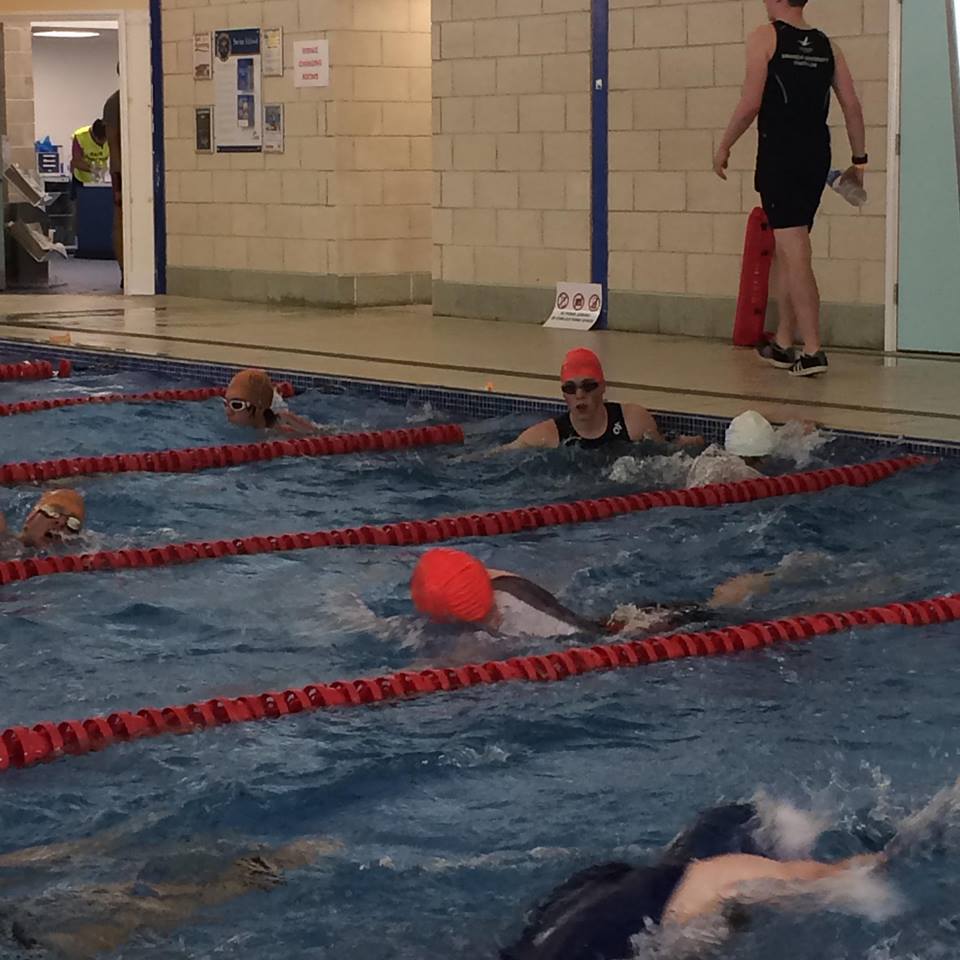 Temperatures have hit 24C today. I bet many athletes wouldn't mind returning to the pool!. It's been one of the hottest events we've done, but that hasn't stopped some fantastic times.