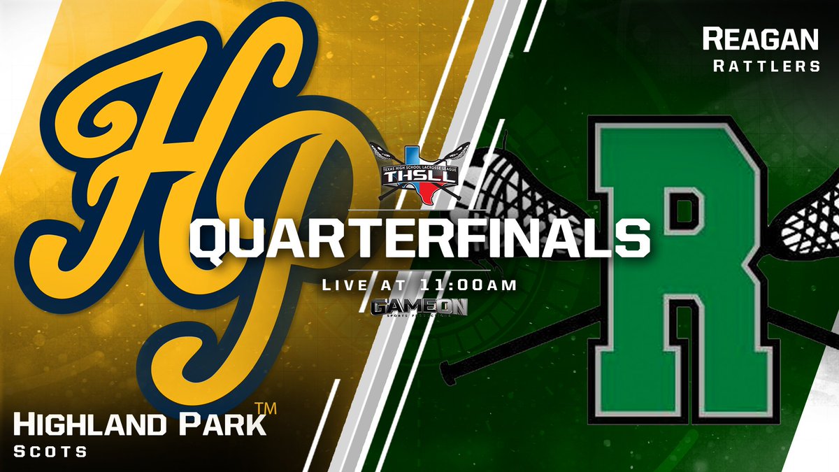 Game On Sports (@gameonsportsnet) on Twitter photo A huge matchup from San Antonio as <a href="/hplax/">Highland Park (TX) Scots 🥍</a> and <a href="/ReaganLax/">Reagan Lacrosse</a> battle for a spot in Austin next weekend! Catch it at 11am on @GameOnSportsPro #THSLLMayMadness
WATCH HERE: youtube.com/watch?v=kxExwB… A huge matchup from San Antonio as <a href="/hplax/">Highland Park (TX) Scots 🥍</a> and <a href="/ReaganLax/">Reagan Lacrosse</a> battle for a spot in Austin next weekend! Catch it at 11am on @GameOnSportsPro #THSLLMayMadness
WATCH HERE: youtube.com/watch?v=kxExwB…
