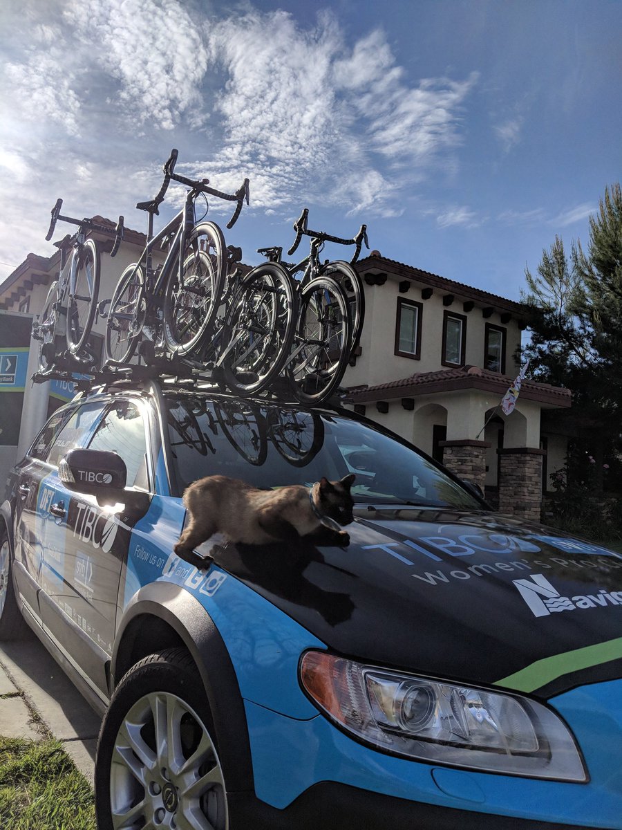 Riley is ready for another day with @teamTIBCO #redlandsclassic