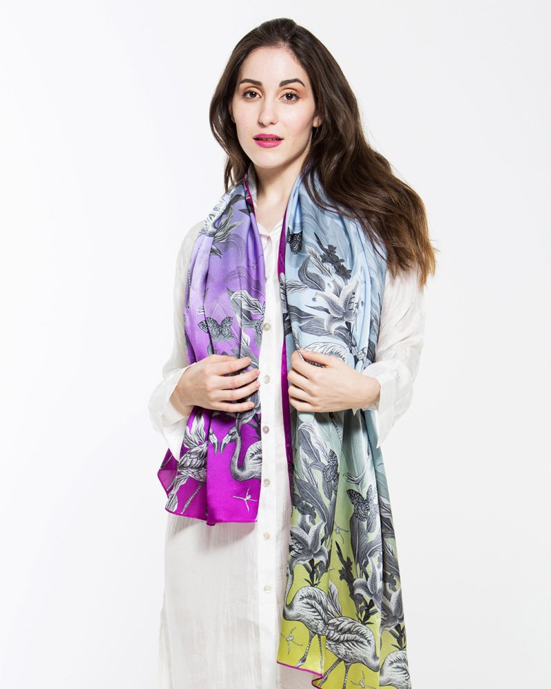 NIKIPdesign's tweet photo. SALE! Hand illustrated silk scarves &amp; kimonos... ☀ - https://t.co/4a0qfKtmsM https://t.co/qhzDdz06Cz