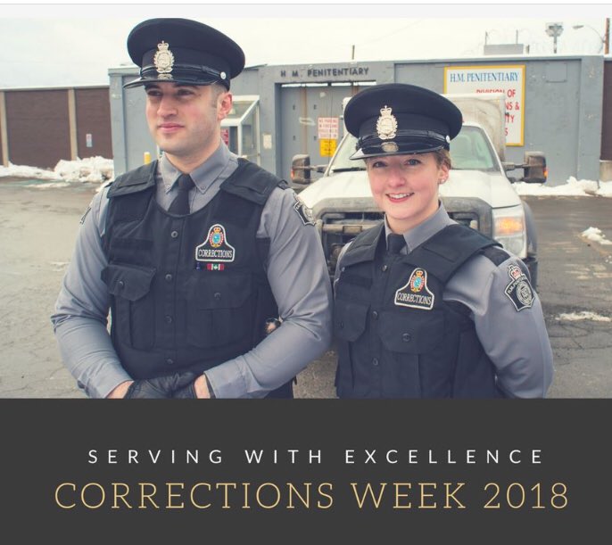 May 6 to 12 is Corrections Week in NL. They work in a challenging environment. They exemplify the motto of this week ‘Serving With Excellence’. Thank You!! #servingproudly