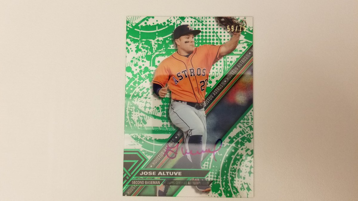 MLB's tweet photo. It’s @JoseAltuve27’s birthday, you know what that means.
   
RT for a chance to win this @Topps High Tek auto! #MLBCards https://t.co/Fcj5bBy2iT