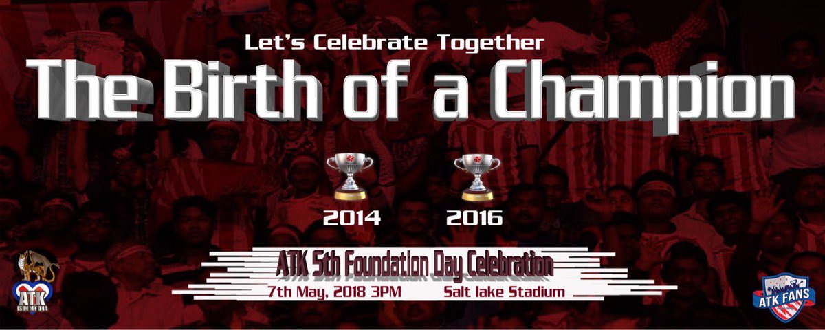 atk_fans's tweet photo. Come and join us for foundation day celebration #atkfoundationday https://t.co/lMDRcMUz0U