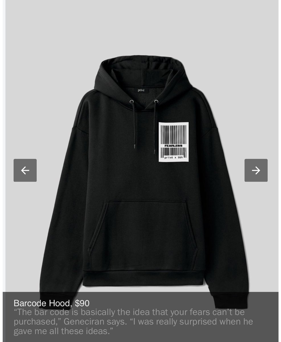 everlasting506's tweet photo. #PrivéByBBH 

- BBH Tee: Goes w/o saying that the selfie is for the fans 
- Measure Hood: When it comes to facing one’s fears, that cant be measured
- Barcode Hood: The bar code is basically the idea that your fears cant be purchased
- Privé Sweatshirt: b’s preferred white cotton https://t.co/AaARBnJzvZ