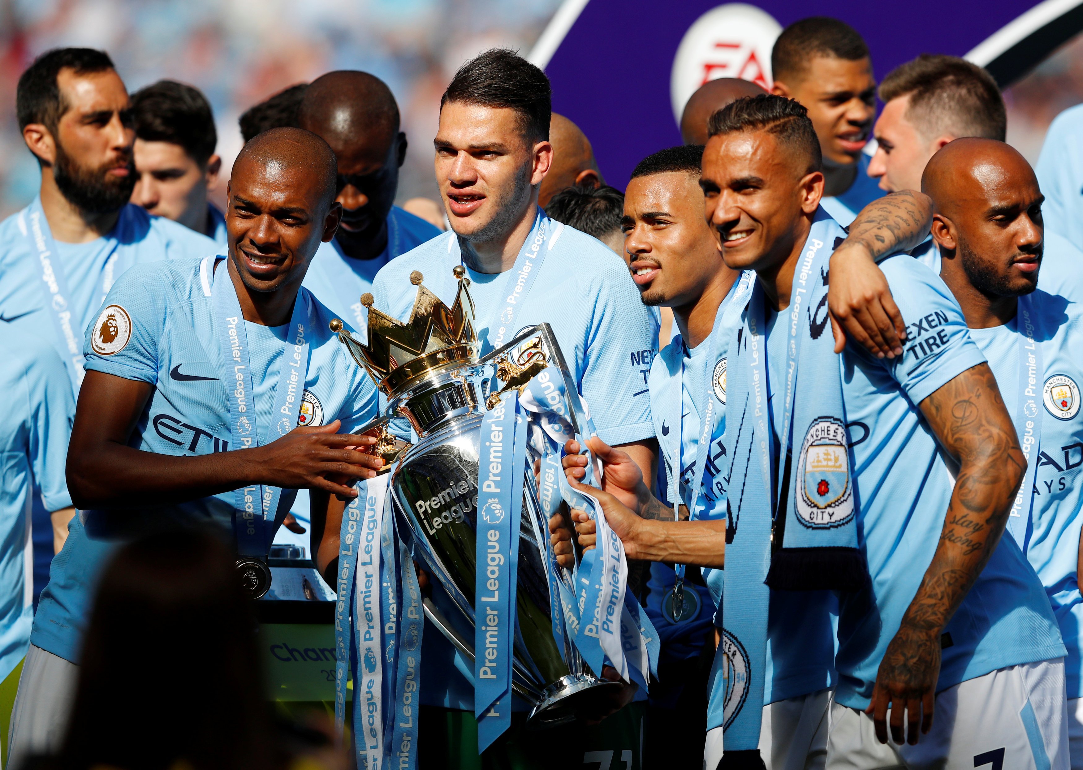 Squawka Live on X: Manchester City - 2017/18 Premier League Champions. 🏆   / X