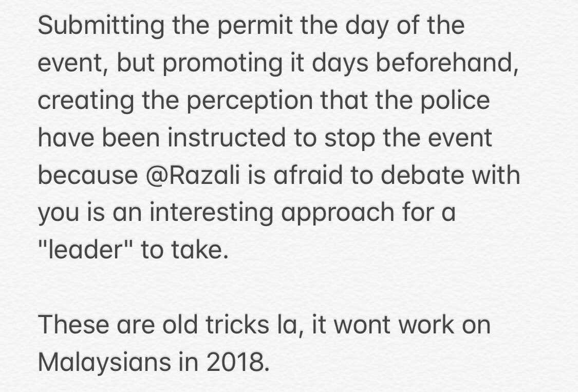razmelrazali's tweet photo. As a youth in Malaysia, I had high hopes for you. But after the stunt you just pulled, I’m forced to reset my perception. Sorry bro @SyedSaddiq https://t.co/Ox9s3a7W6d