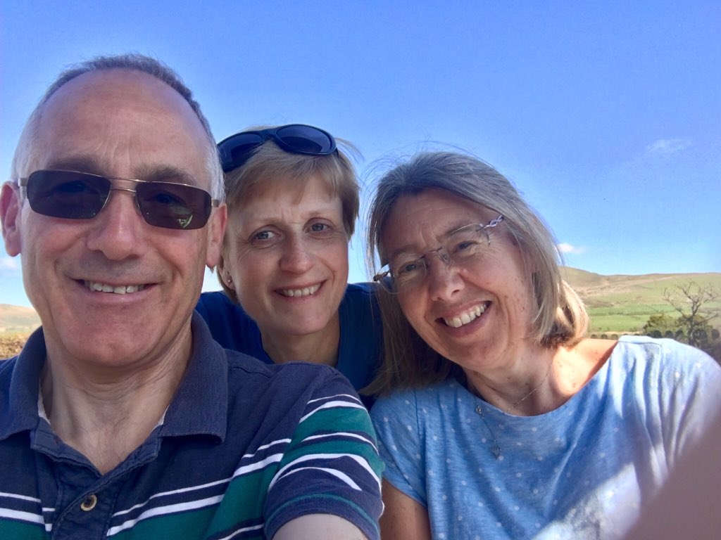CareShareSmile's tweet photo. Wow what an amazing view - here in garden surrounded by fells and sheep with David and Sarah on the edge of West #LakeDistrict #NationalPark - exciting walks planned for next few days #WainwrightFells #Cumbria ☀️⛰🐑 https://t.co/6BskNSZRfF