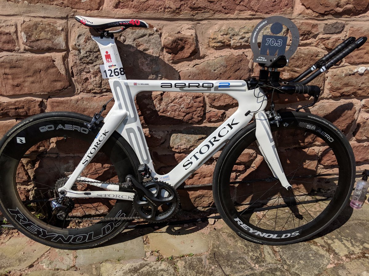 tomw299's tweet photo. Another trophy in the cabinet for the @Storck_Bikes Aero 2! Made up to go 2nd AG and 10th AG overall at Ironman 70.3 Marbella last week. Boom! #ReThinkWhatYouRide https://t.co/8PqGbmdDuF