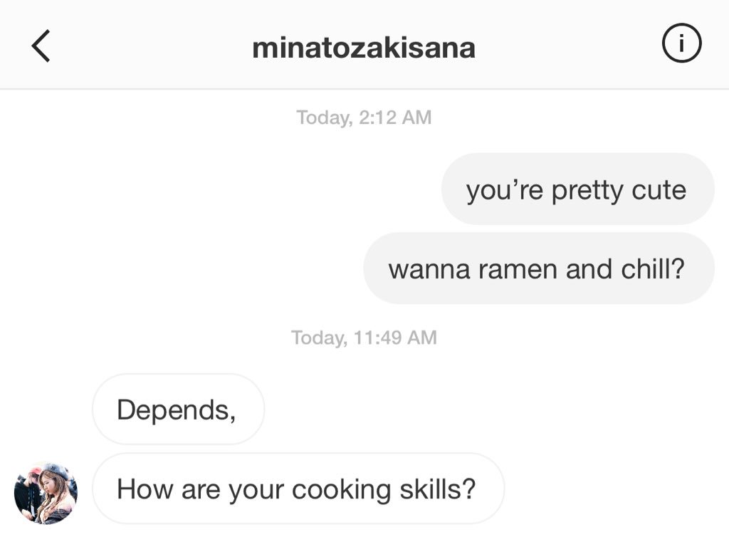 —  saida social media au where kim dahyun’s slides into someone’s instagram dms not knowing that the girl is actually a famous youtuber