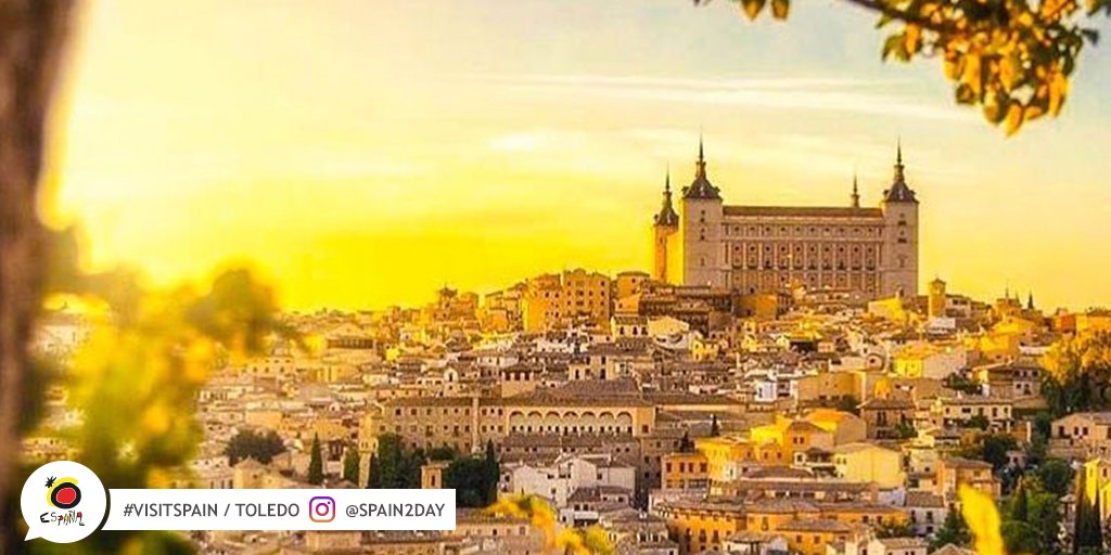 EspanaEnLatam's tweet photo. The touch of the sun makes Toledo even more beautiful. Feeling yellow, feeling golden, feeling Toledo! #VisitSpain #Toledo @turismoclm @toledoturismo https://t.co/G3uDCOBqKB
