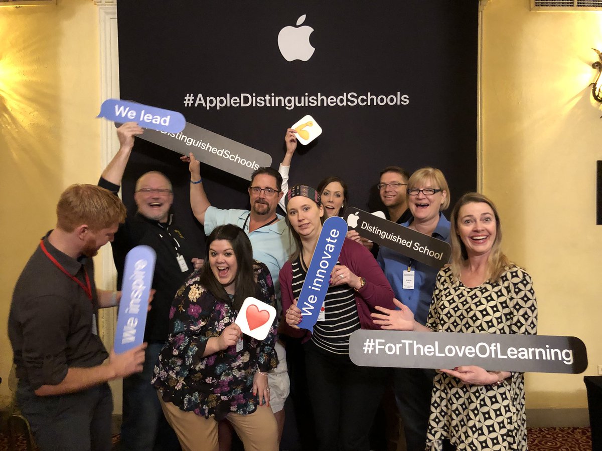 Thankful for Group 1! Public middle schools innovate, inspire, and lead! #AppleDistinguishedSchools #INeLearn