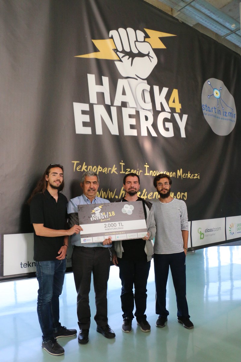 Teknoparkizmir_'s tweet photo. #Hack4EnergyBootcamp2018 ödül töreni... https://t.co/HWN8f34OPE