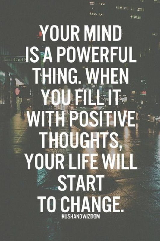Inspirational Quote Sunday! "Your mind is a powerful thing. When you fill it with positive thoughts, your life will start to change."

#InspirationalQuoteSunday#ThinkPositive#BePositive#Triana