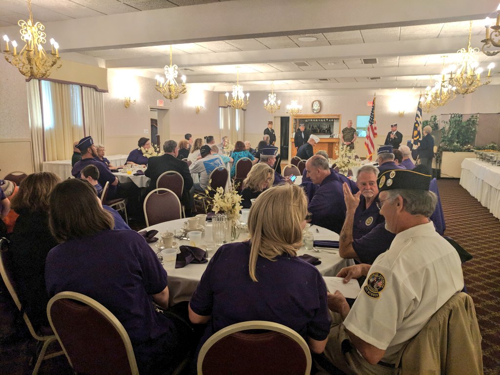 Urena's tweet photo. A great morning in #Ludlow joining members of the Military Order of Purple Heart. In attendance is Felix Garcia from Texas, the current Nat'l Jr Vice Commander. A fellow Marine &amp; Purple Heart recipient, who is fostering partnerships w/ Local &amp; National Membership. #MOPH. https://t.co/6nSTaldJYZ