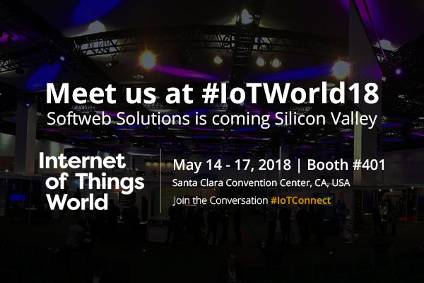 softwebchicago's tweet photo. Enjoy live demos of smart solutions for various industries at booth #401 - https://t.co/l1WNdz9QhX
#IoT #IoTW18 #IoTConnect #SmartSolutions https://t.co/gi3jnJj2P9