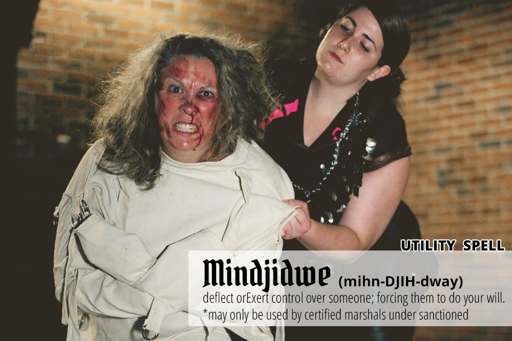 Only under special circumstances can a government official use the spell, "Mindjidwe." Students caught practicing such a spell outside of Marshal classes could find themselves in serious trouble! #NWM #MagimundiLore #KnownSpells