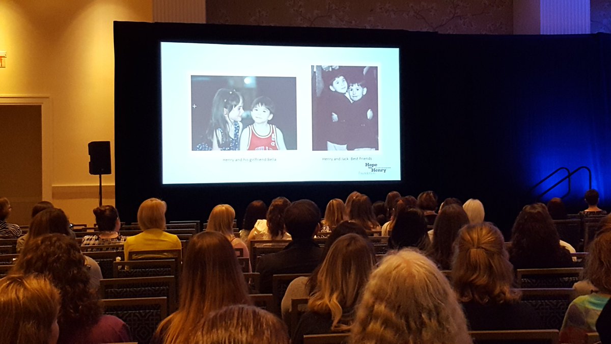 AssocChildLife's tweet photo. Such a powerful heartfelt speech @lauriestrongin founder @hopeforhenry is giving right now! #ChildLife2018 #ChildLife https://t.co/yoLn2ql6AB