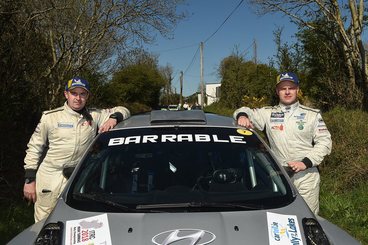 Maximum <a href="/IrishTarmacTROA/">Irish Tarmac C'ship</a> points for the resurgent <a href="/BarrableRobert/">Robert Barrable</a> &amp; <a href="/Damien_Dentman/">Damien Connolly</a> at the <a href="/RallyoftheLakes/">KDMC</a> after a fantastic drive! #ITRC #msirl