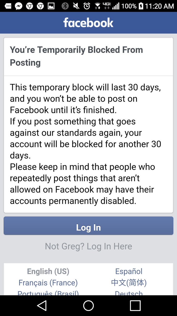 GregTosto's tweet image. @facebook at it again for a post that I shared. This is a JOKE. @SenTedCruz @realDonaldTrump @DiamondandSilk #Facebookcontrol #FacebookCensure GFY #DoubleStandards #Twatenberg
