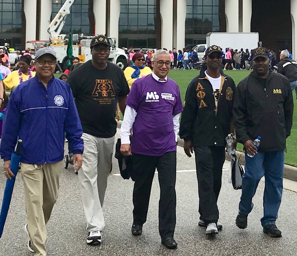 BobbyScott's tweet photo. Proud to participate in the Peninsula March of Dimes’ March for Babies along with Mayor McKinley Price, my brothers from Alpha Phi Alpha Fraternity, Inc. and members of Zeta Phi Beta Sorority, Inc. https://t.co/V8o5QCqwaM