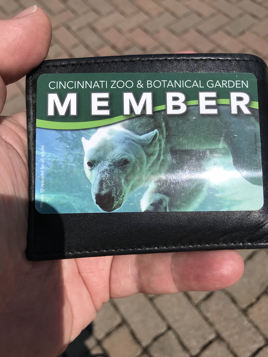 cincygreghoodin's tweet photo. A #zootiful day to break in the freshly renewed membership card @CincinnatiZoo https://t.co/4hrbJXZifw
