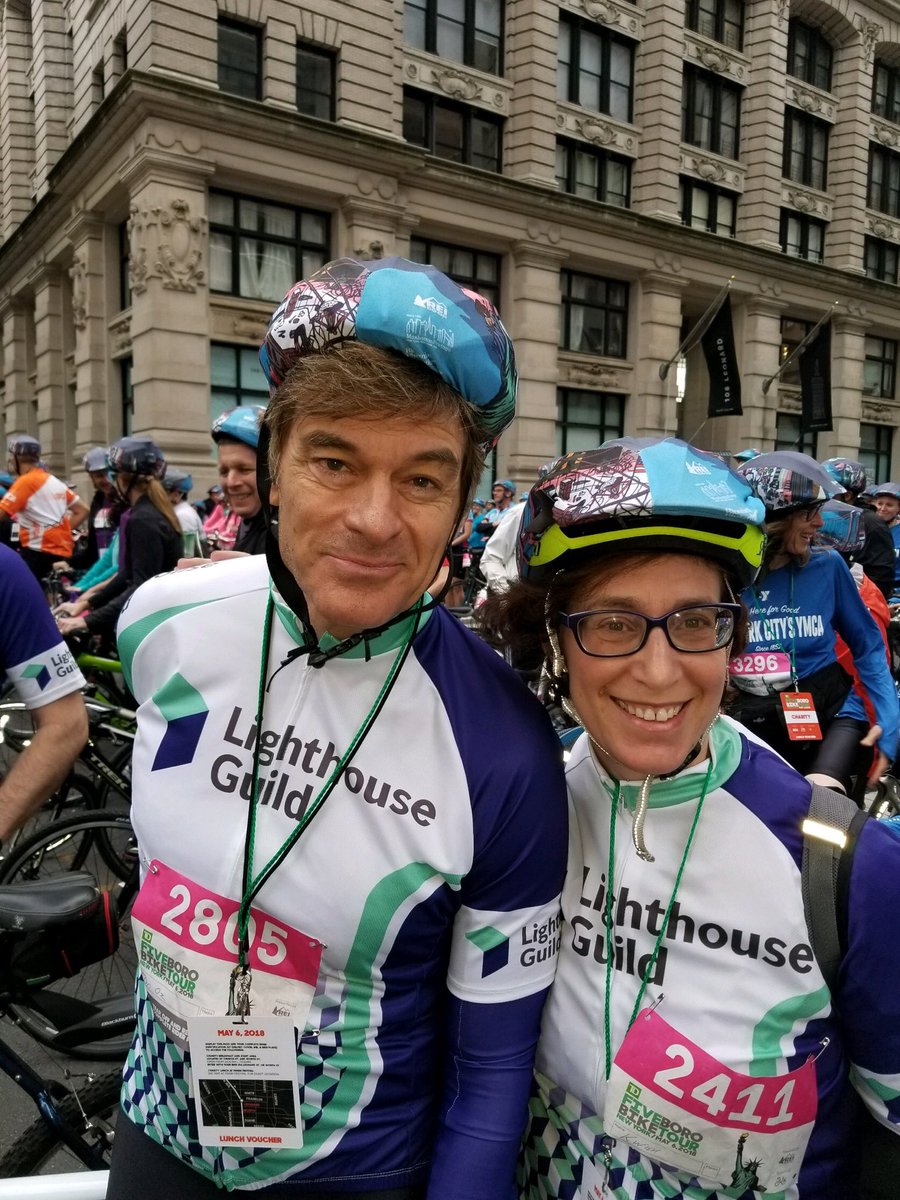 karenwish1's tweet photo. @DrOz thank you for riding with the @lighthousegld team at the #TDFBBT to support the importance of #eyehealth and addressing and preventing vision loss! https://t.co/UQZv91zz41