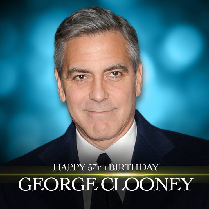 Happy 57th birthday to actor George Clooney! 