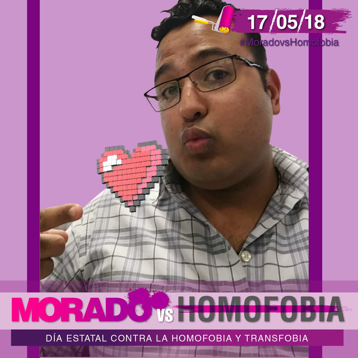 CiudadJrzGLBT's tweet photo. 17.05.18 Día Estatal contra la Homofobia y Transfobia en mayo "Pintemos Ciudad Juárez de Morado" #MoradovsHomofobia
#CiudadJuárez #Jrz #Juárez #17Mayo #Mayo #Homofobia #Transfobia #Lesbofobia #Bifobia #LGBT #DiversidadSexual https://t.co/m1gOL5iSaQ
