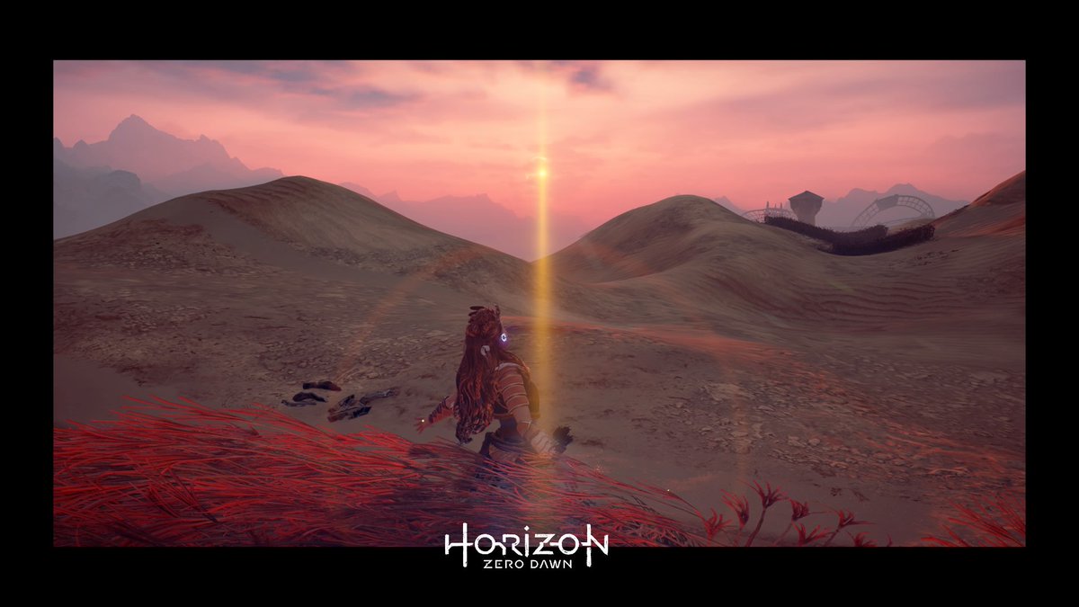 psickle's tweet photo. Greet the morning Sun #HorizonZeroDawn #PS4share https://t.co/weS4Hc69cu