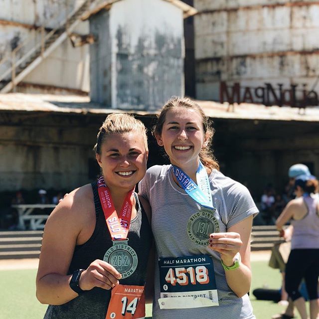 two of our girls who ran in the silos marathon / half today!!! we are so proud of you girls &amp; love you, <a href="/magnolia/">magnolia</a> ! ift.tt/2ro1V5Y