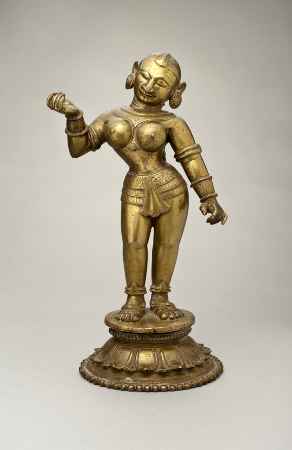 A rare bronze Vigraha of Lord Krishna's consort, Radha belonging to Vijayanagara. Lies smuggled away at the san antonio museum in texas.  https://www.samuseum.org/collections/asian-art/368-radha