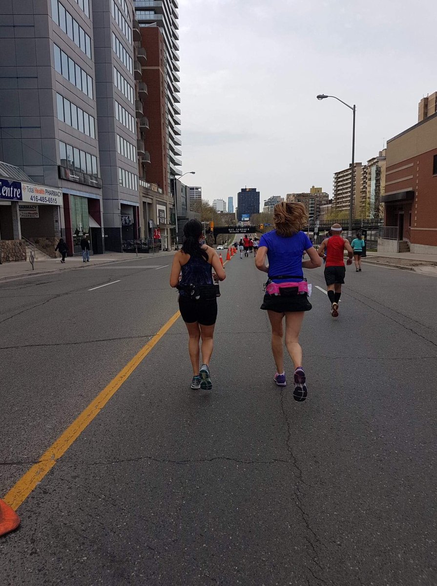 mswadia's tweet photo. We got it done with a #PB too! Woot, woot! #markhamrunners represent @torontomarathon half. Congratulations to all who ran and to all those who came to cheer throughout the race! It made such a difference! Thanks 🙏🏼 ❤️ https://t.co/8CtEPu7FnG