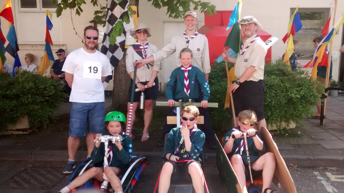 LarkhallScouts's tweet image. Great fun at @LarkhallFest this afternoon. No records broken in the soap box derby - learned lots. #betternextyear