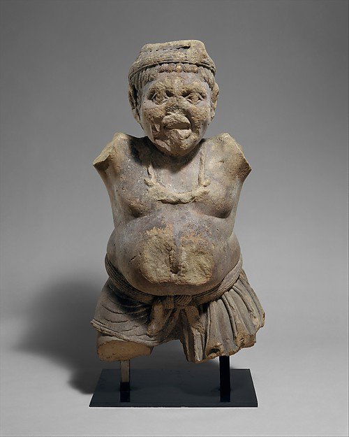 Nearly 2100 year old Yaksha belonging to the Shunga era, now held at the met museum at nyc.  https://www.metmuseum.org/art/collection/search/38468?sortBy=Relevance&ft=hindu&offset=0&rpp=20&pos=19