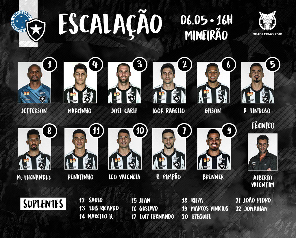 Fogão definido para enfrentar o Cruzeiro! #VamosFOGO
