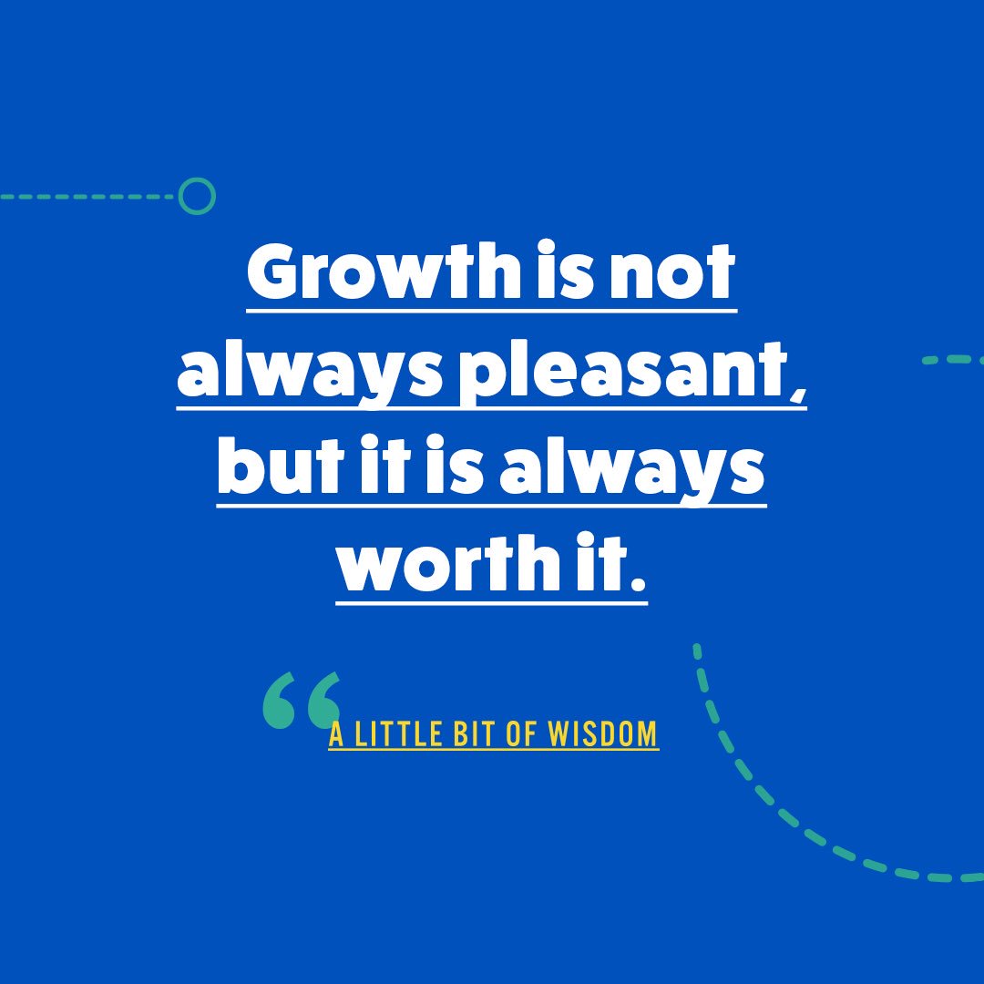 We have to decide whether we want to feel good or we want to grow. Correction can feel like rejection, but it is not! God can do great work in our lives if we are willing to embrace the pain of correction and LEARN. Proverbs 19:20 NLT #ALittleBitOfWisdom