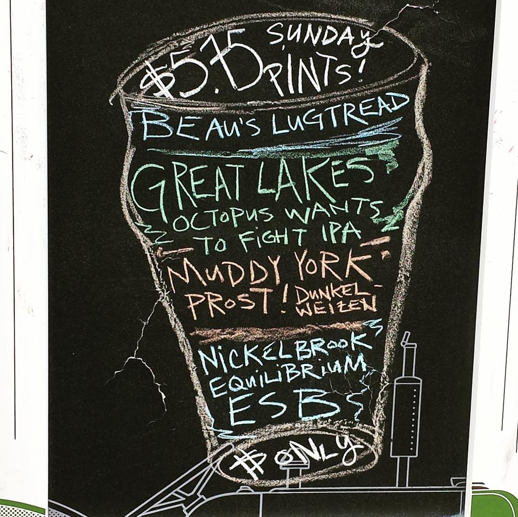 Are you ready for another Sunday Funday?! $5.75 @beausallnatural <a href="/GreatLakesBeer/">Great Lakes Brewery 🇨🇦</a> <a href="/MYBrewingCo/">Muddy York Brewing Co.</a> <a href="/NickelBrookBeer/">Nickel Brook Brewing Co.</a>