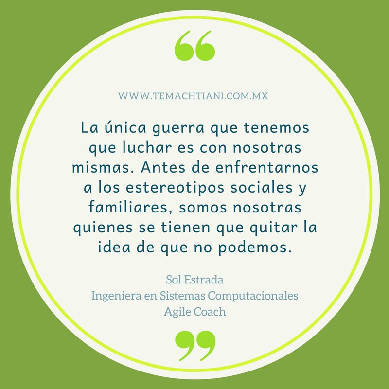 temachtianiMx's tweet image. Les dejamos aquí la entrevista de la semana con una gran #womaintech, @SolestradaSo 😃¡Les van a encantar sus consejos! 
temachtiani.com.mx/solestrada/
