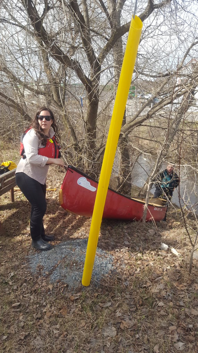ReemFa2's tweet image. The lakes in #Sudbury may still have ice on them but Junction Creek is clear (except for the giant garbage patches &amp;amp; the poorly placed pipes, but w/e)
