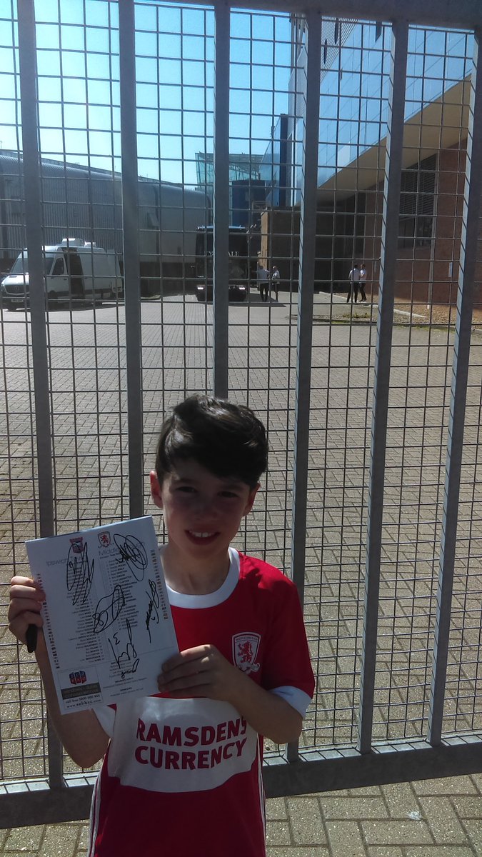 <a href="/RandzOfficial/">Darren Randolph</a> , waiting for his Hero's shirt which you said he could have after Millwall... can we try again after Villa?, couldn't get near the bus..
<a href="/Boro/">Middlesbrough FC</a>