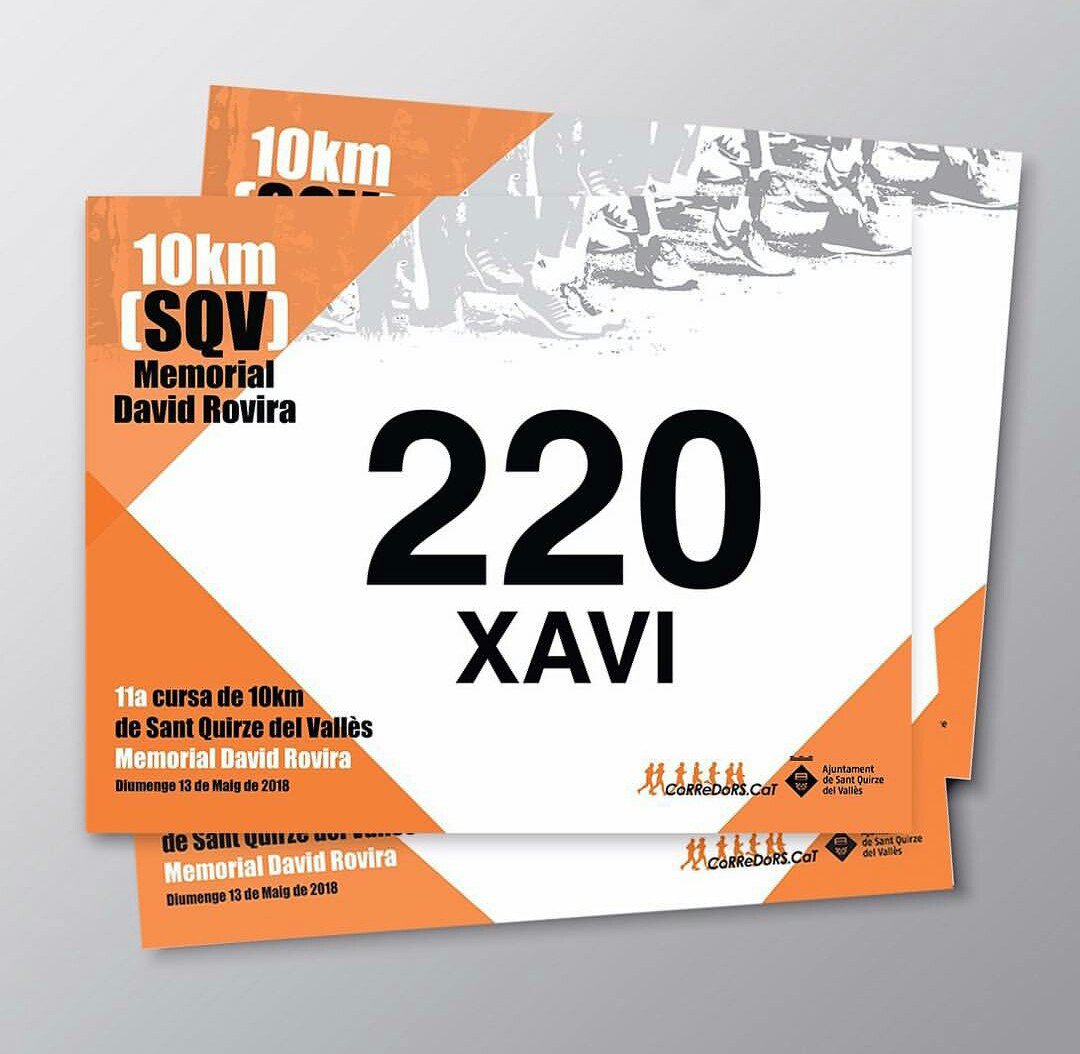 Cursa_SQV's tweet image. Ja tenim a punt el dorsal. 📢Atenció: dorsals personalitzats com aquest per inscripcions fins a dia 9 a les 24h. La resta d'inscripcions (fins a tancament) tindran dorsal genèric @corredors @ajsantquirze